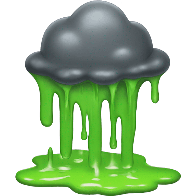 A puddle of dripping slime  emoji