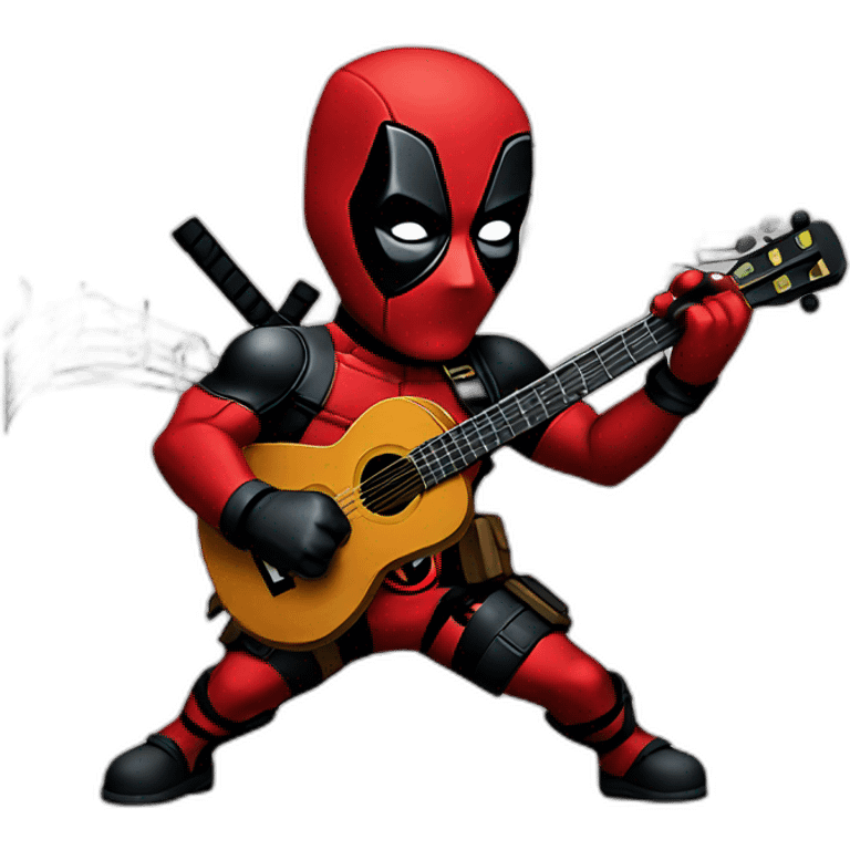 deadpool making music emoji