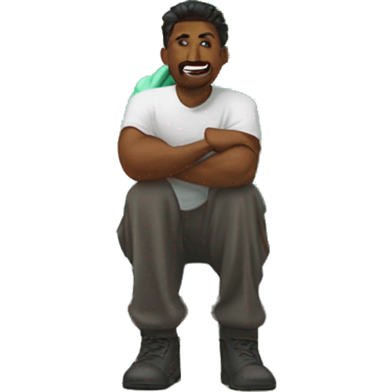 Statue of liberty on the knees emoji