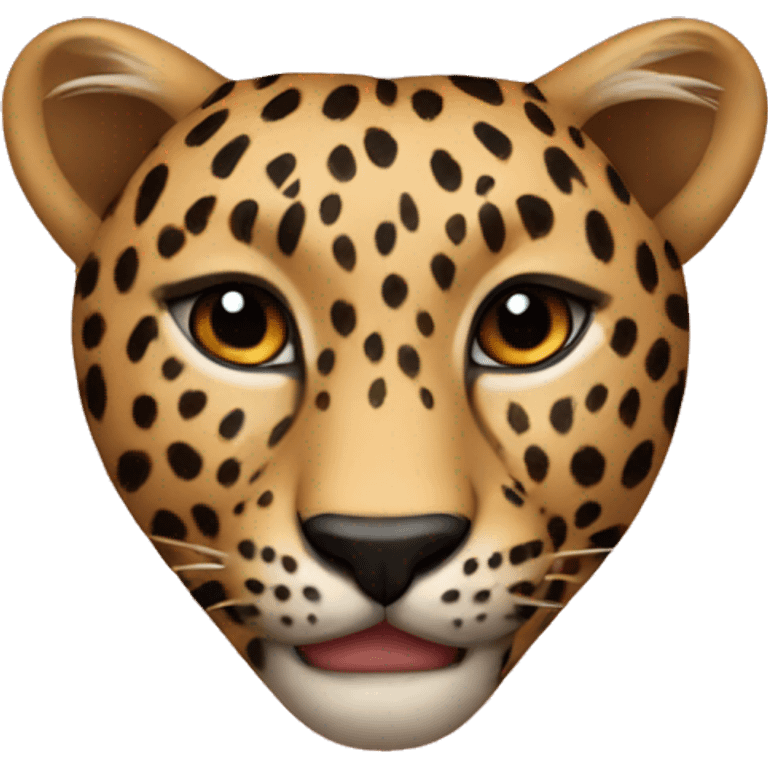 Leopard heart emoji