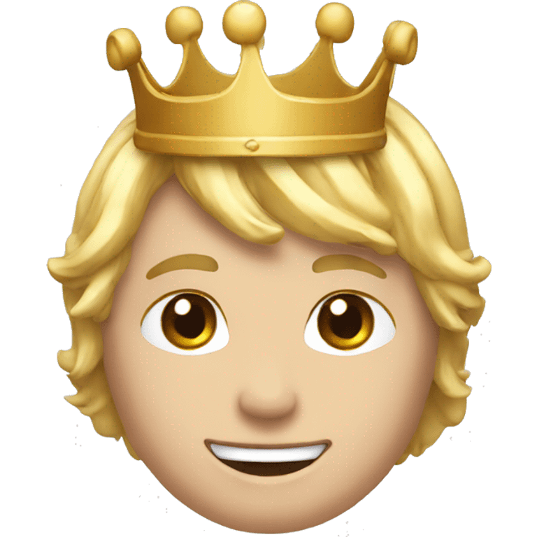 Chat avec un couronne  emoji