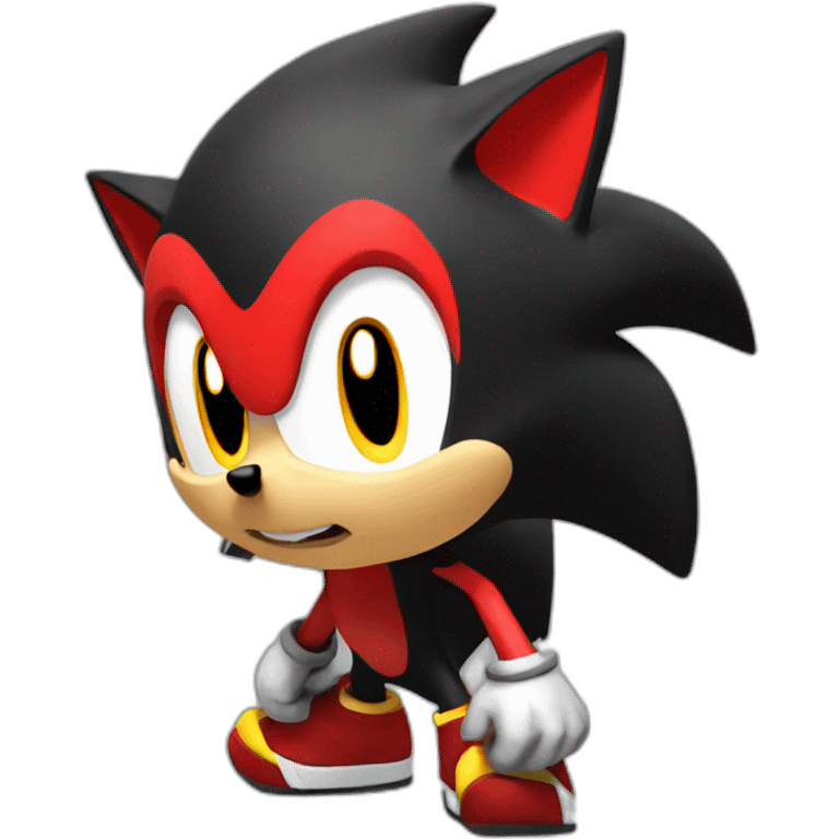 Shadow the Hedgehog 3d emoji