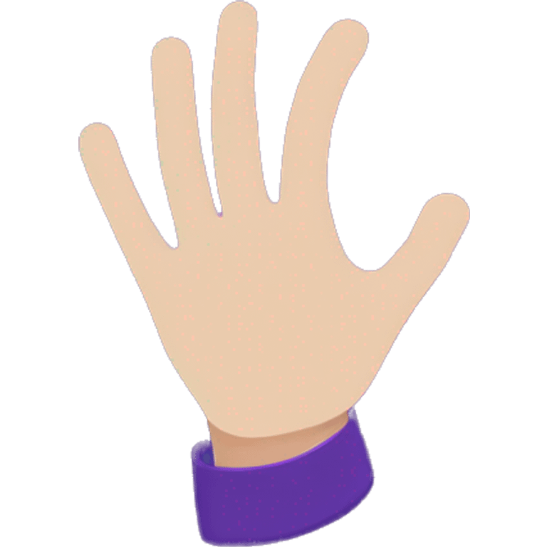 Horrid Henry purple hand flag emoji