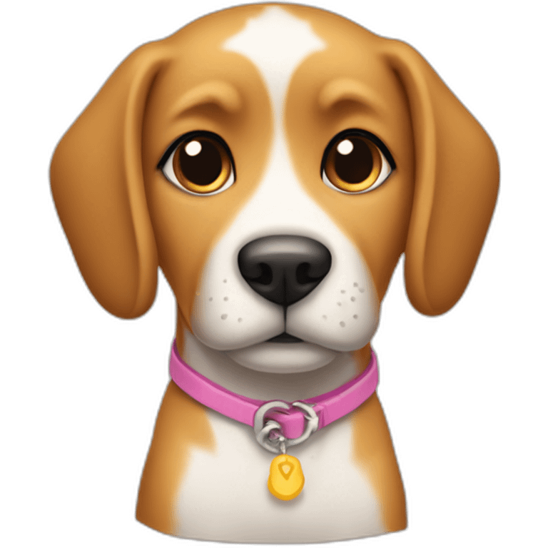 Dogy girl sitting as dog style wearing bikini emoji