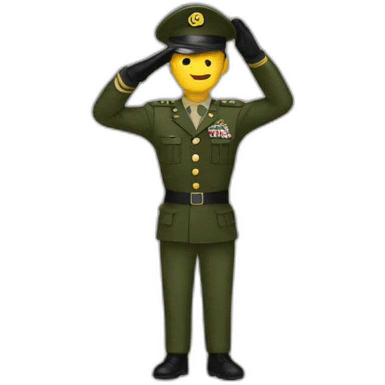 Military salute emoji