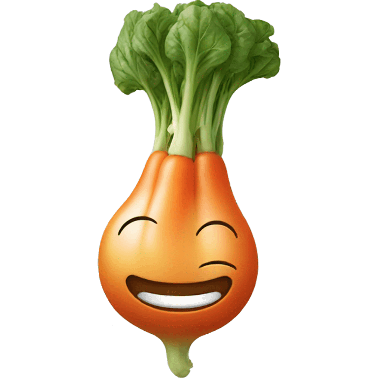 vegetable with face emoji