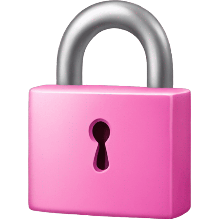 Pink lock emoji