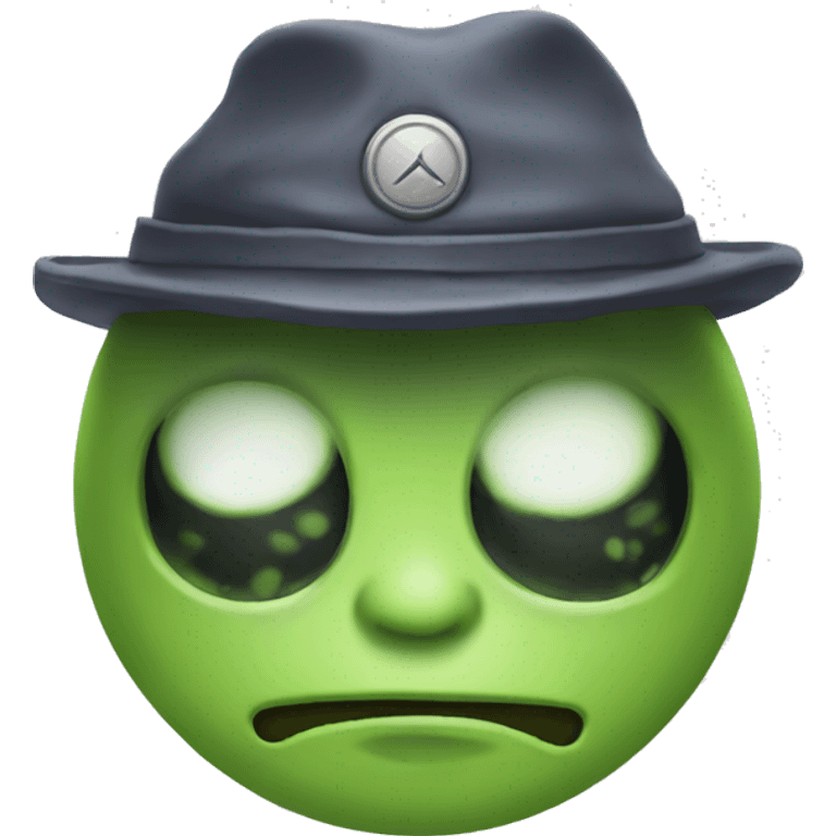 alien with a cool cap emoji