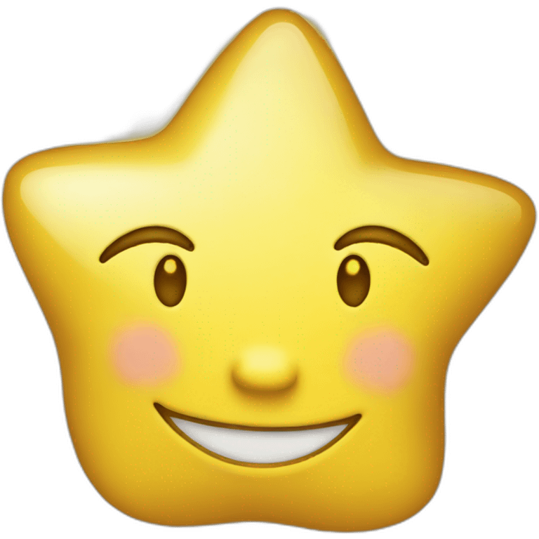 yellow smiling star emoji