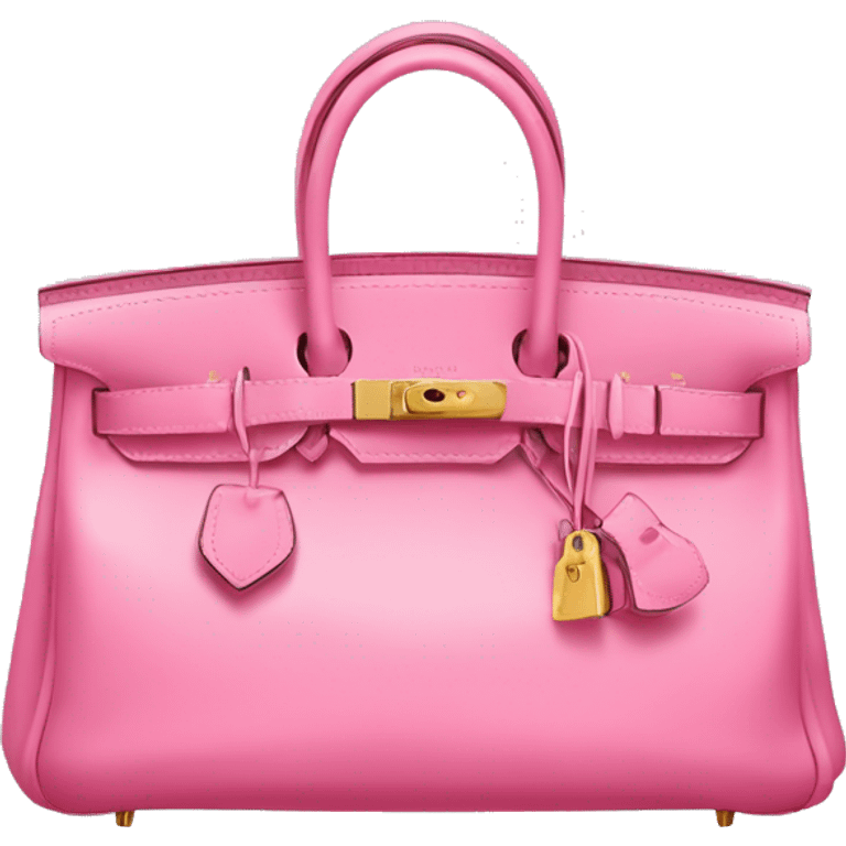 pink bag hermes birkin emoji