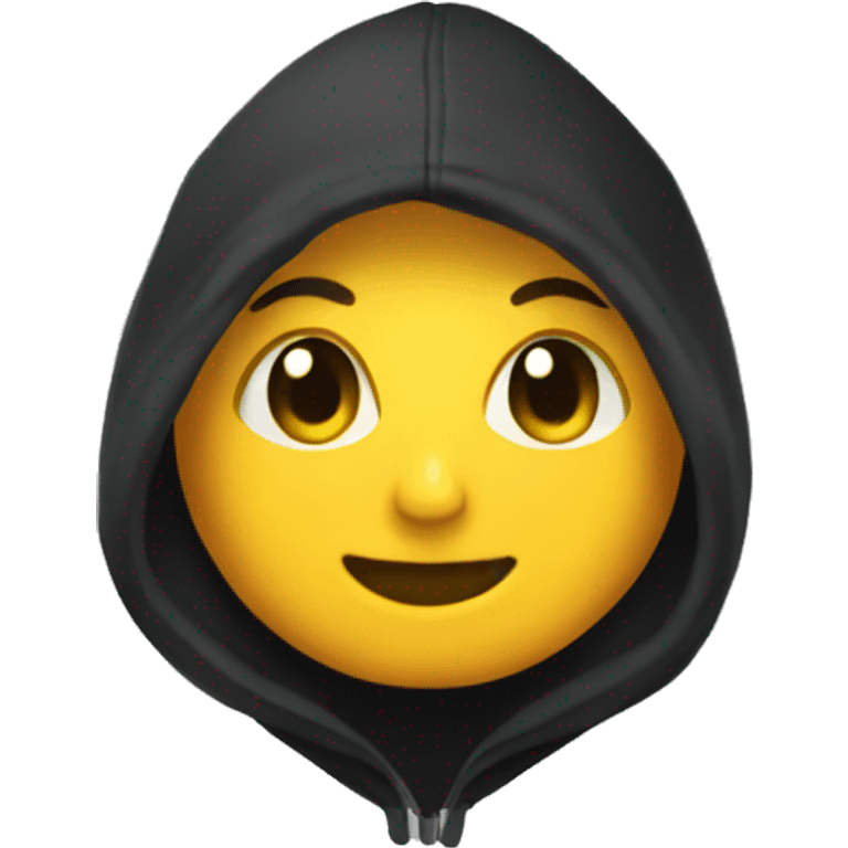 a black hoodie item cloth emoji