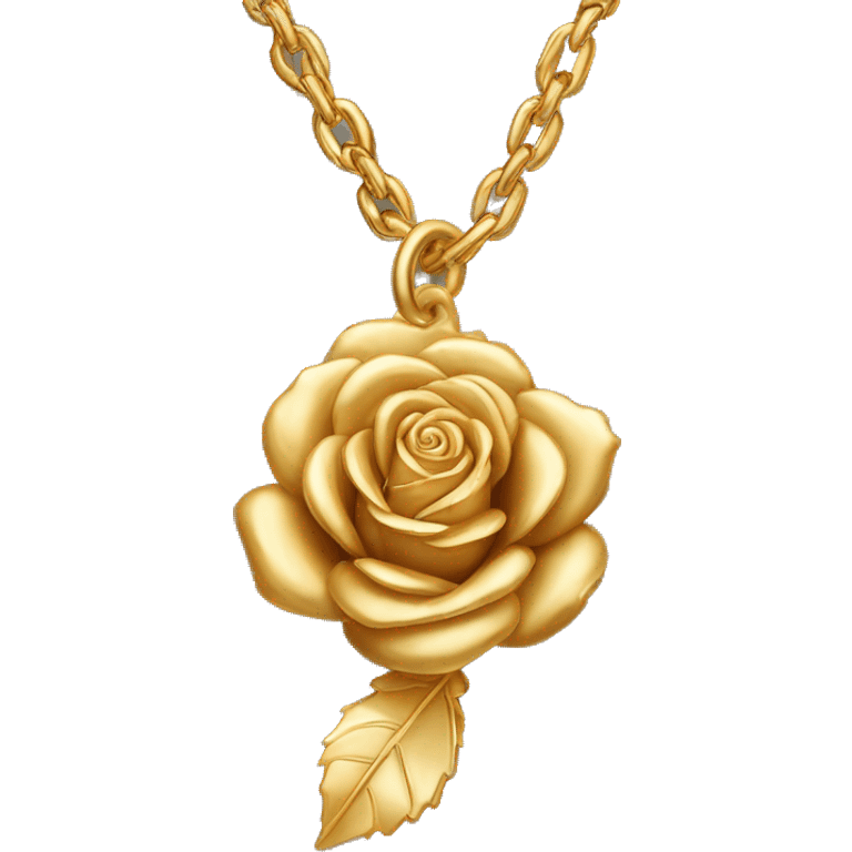 The name Lyna wrote on a golden rose chain emoji