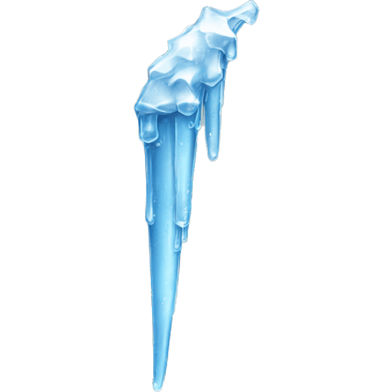 Realistic icicle emoji