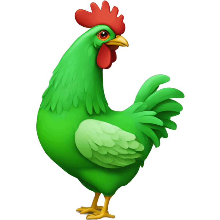 green chiken emoji