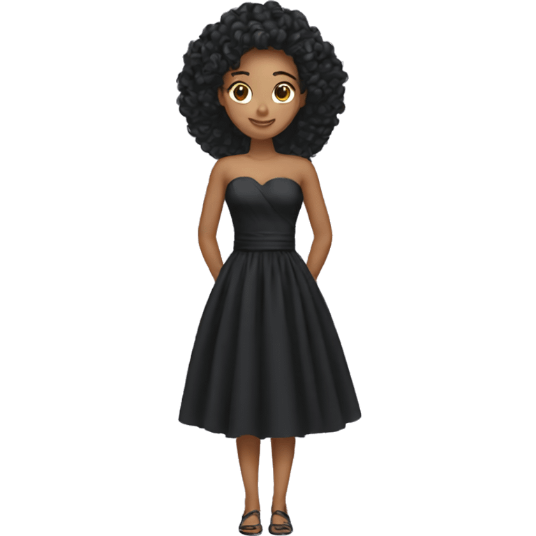 Black dress emojy emoji