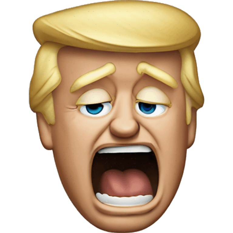 Donald Trump crying ￼ emoji