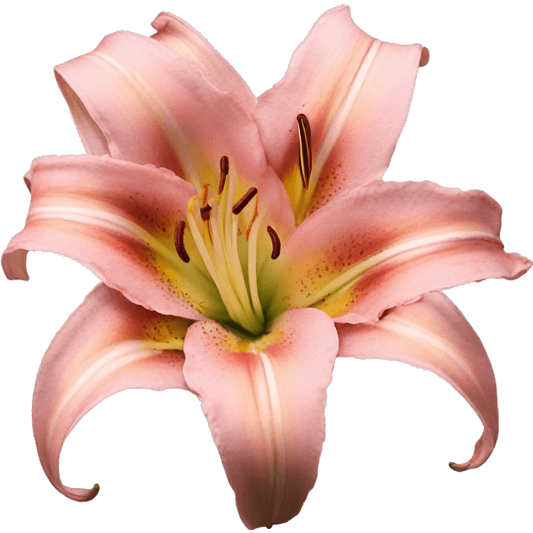 Pretty pink day lily emoji