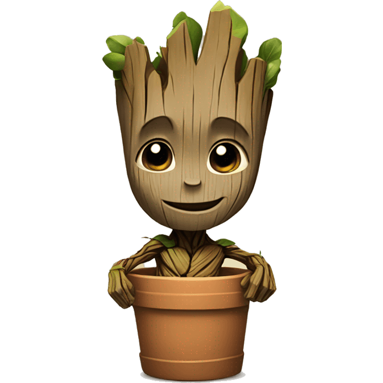 Groot smiles emoji