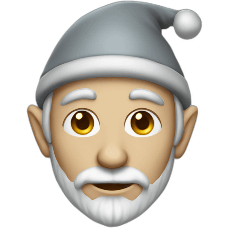 Grey elf man emoji