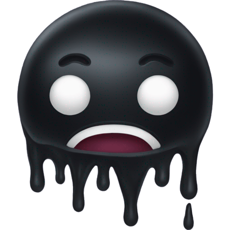 Black slime emoji