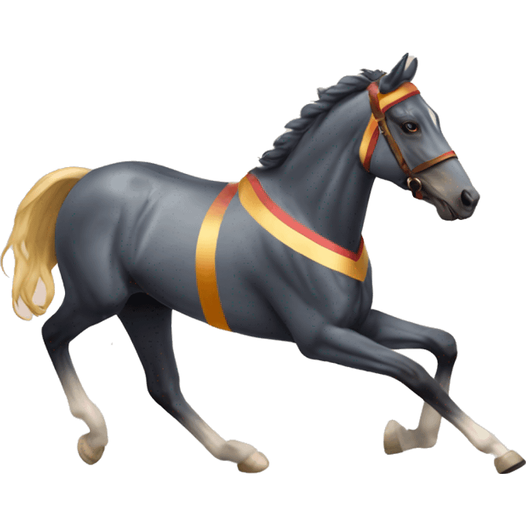 crown ribbon racing horse emoji