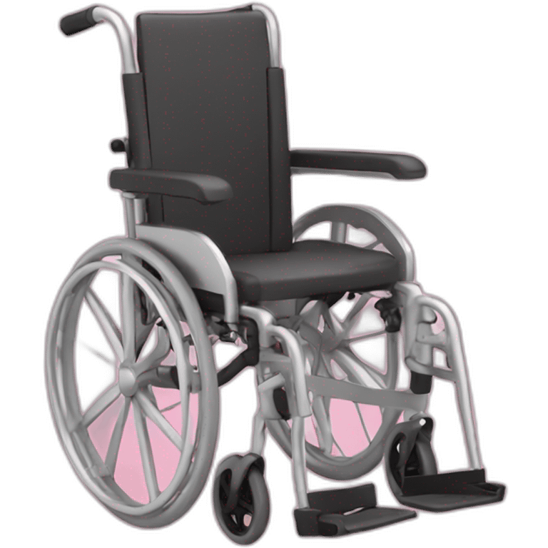 wheelchair emoji on pink background emoji