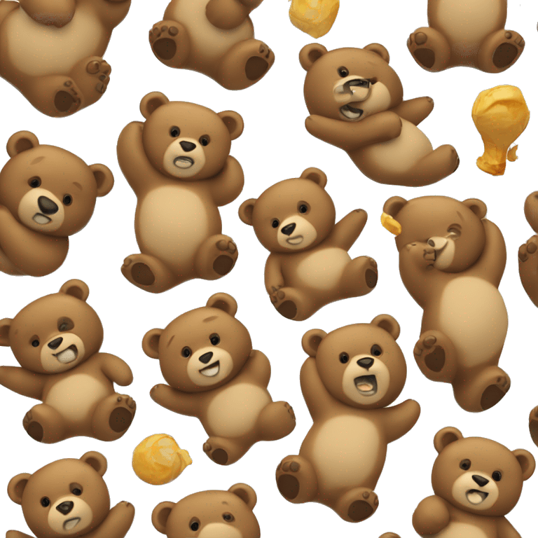 chubby bear with a belly emoji