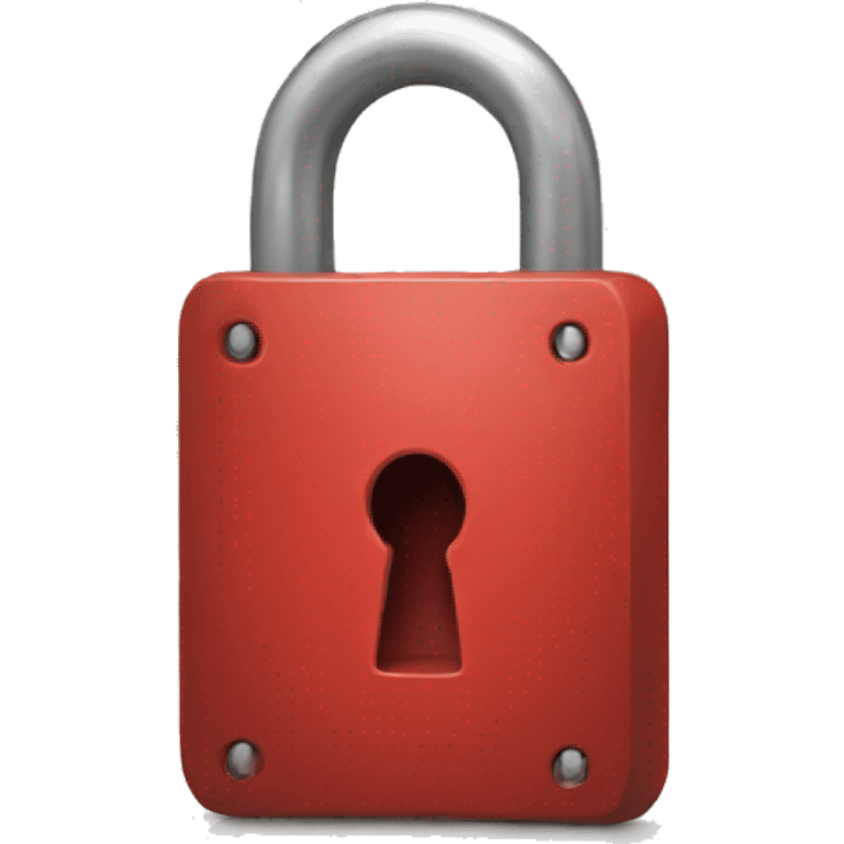 red padlock emoji