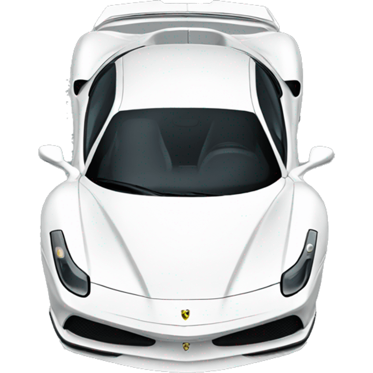 White Ferrari  emoji