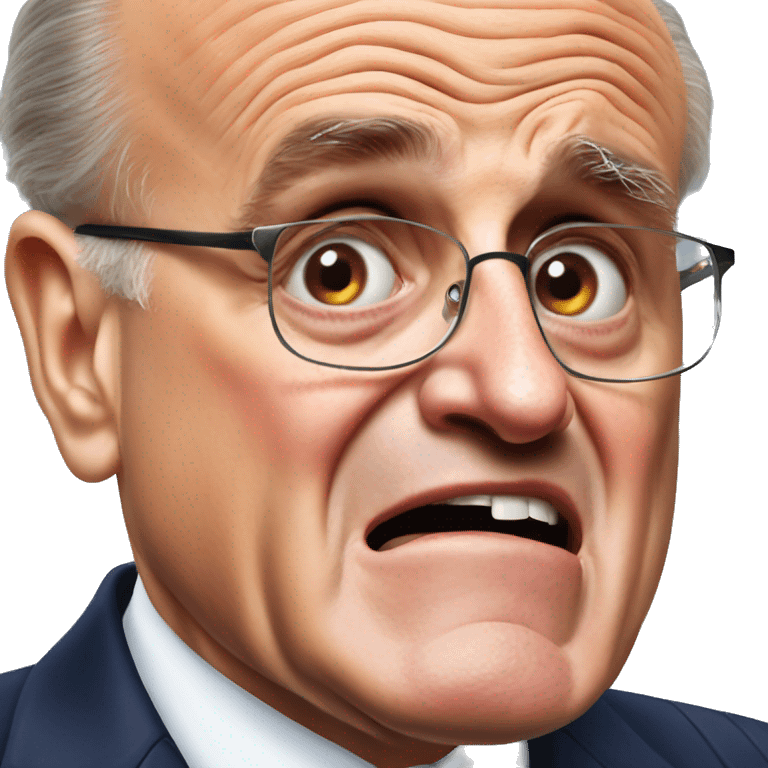 Rudy Giuliani crying hysterically  emoji