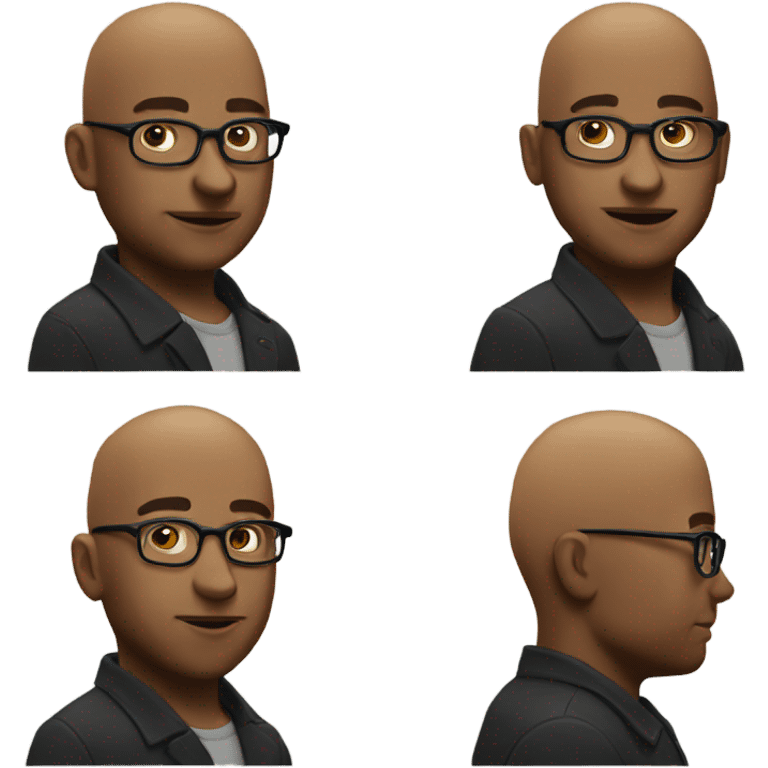 bald guy with glasses meme emoji