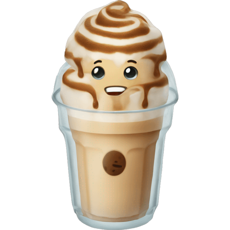 Ice latte emoji