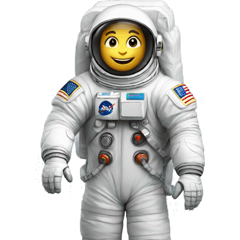 Astronaut saying hi  emoji