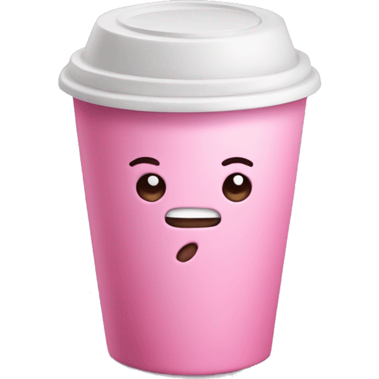 pink coffe to go cup emoji