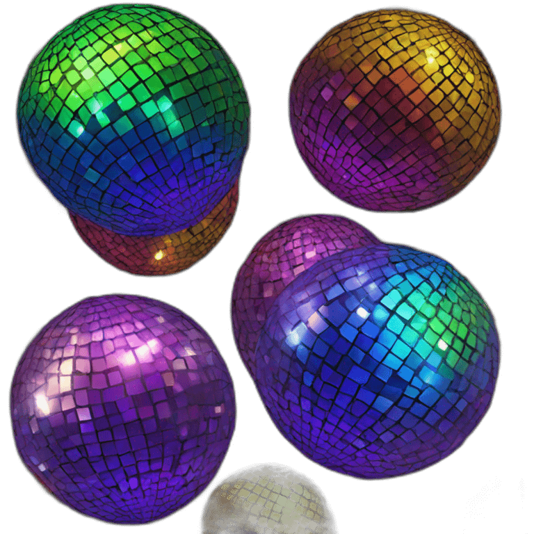 rainbow discoball emoji