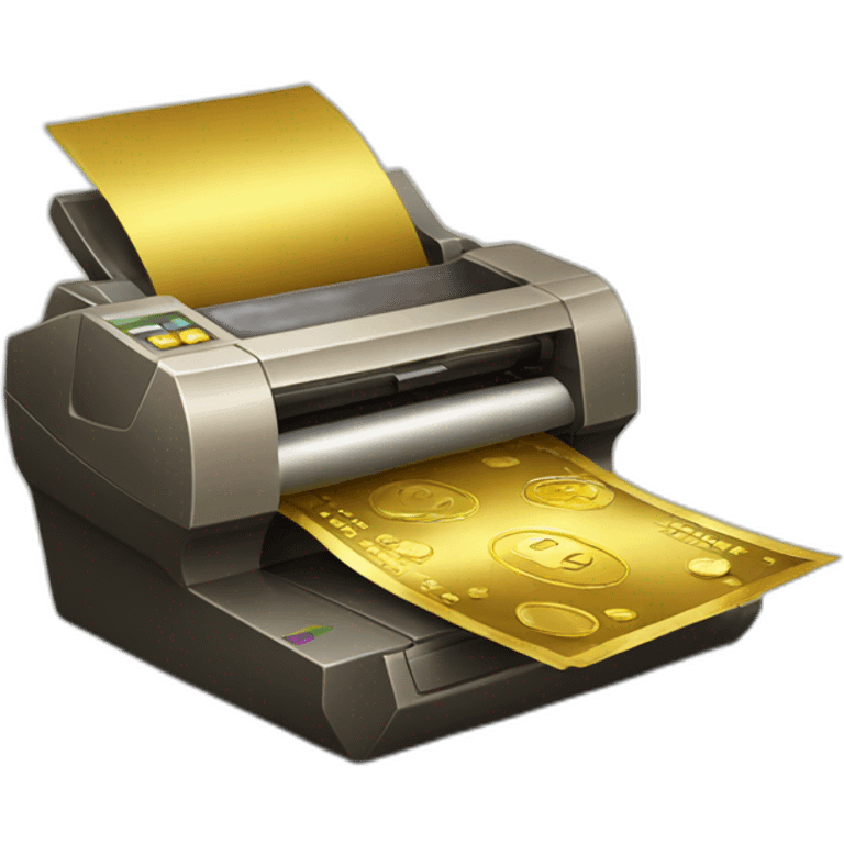 golden money printer emoji