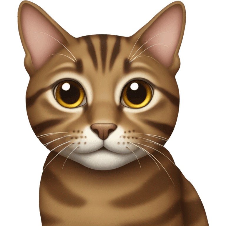 Brown tabby cat emoji