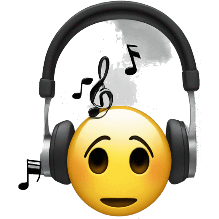 headphone with music note emoji