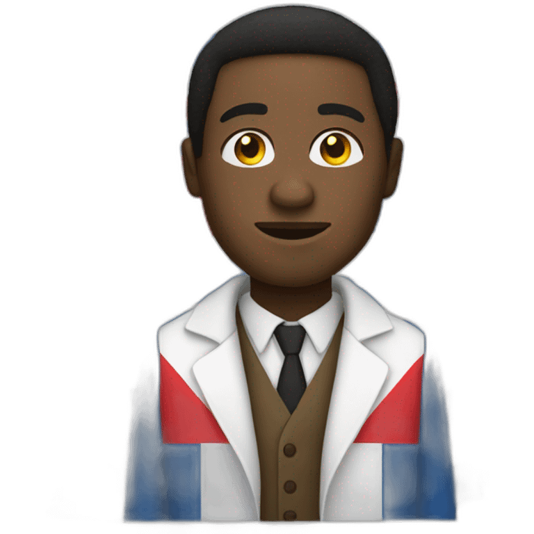 black man with czech flag emoji