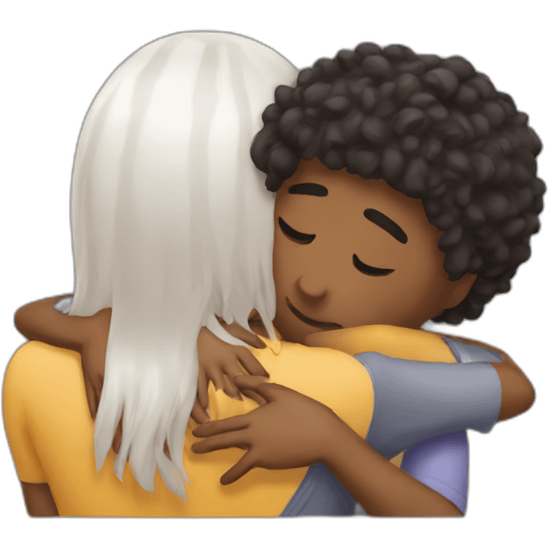 friend comforting friend emoji