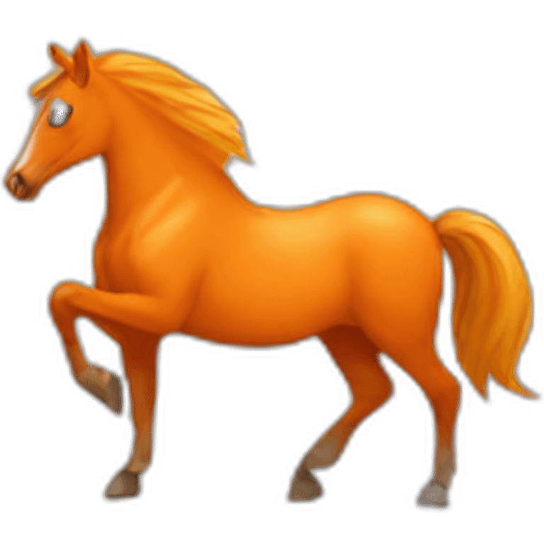 orange horse emoji