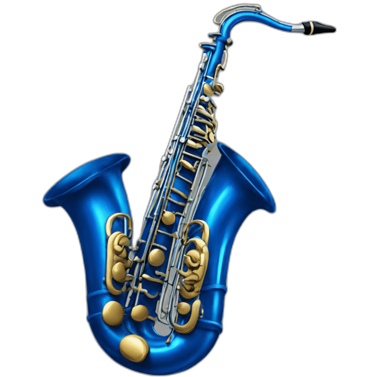 Saxo bleu grand pavois emoji