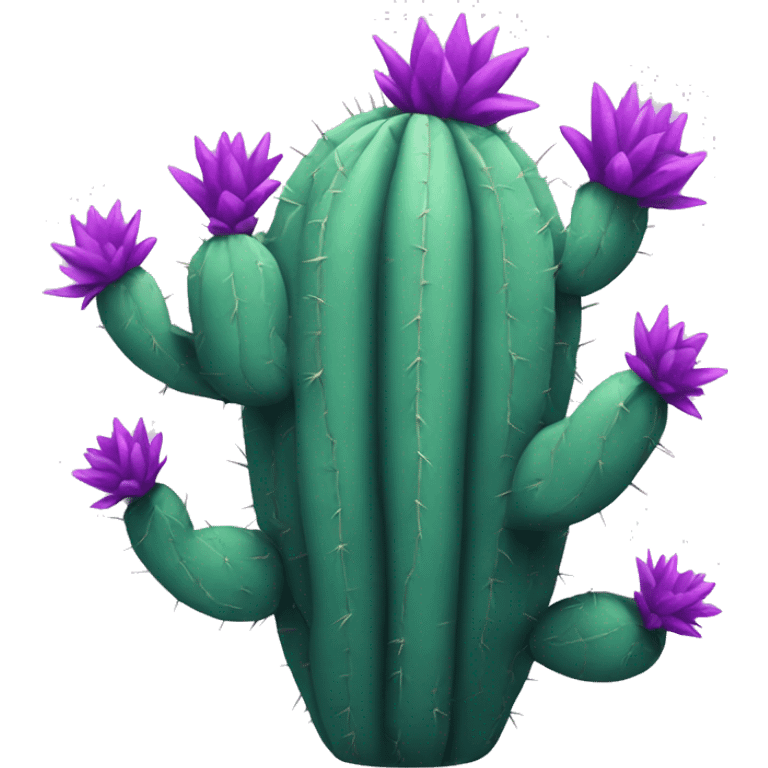 Purple cactus  emoji