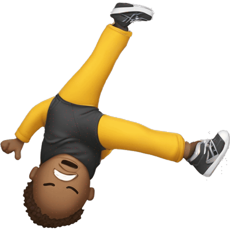 Kid doing backflip emoji