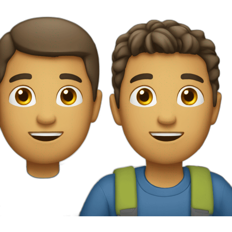 Hermanos viajando emoji