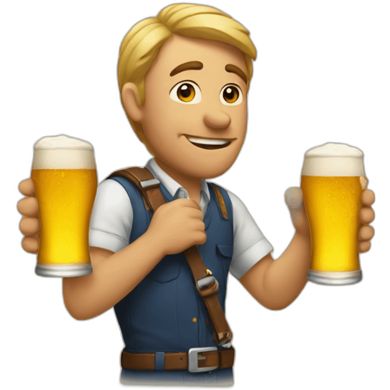 drinking beer emoji