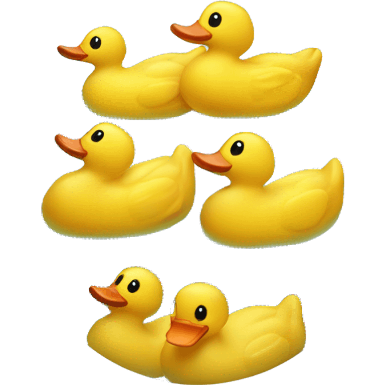 3 cute gummy ducks  emoji