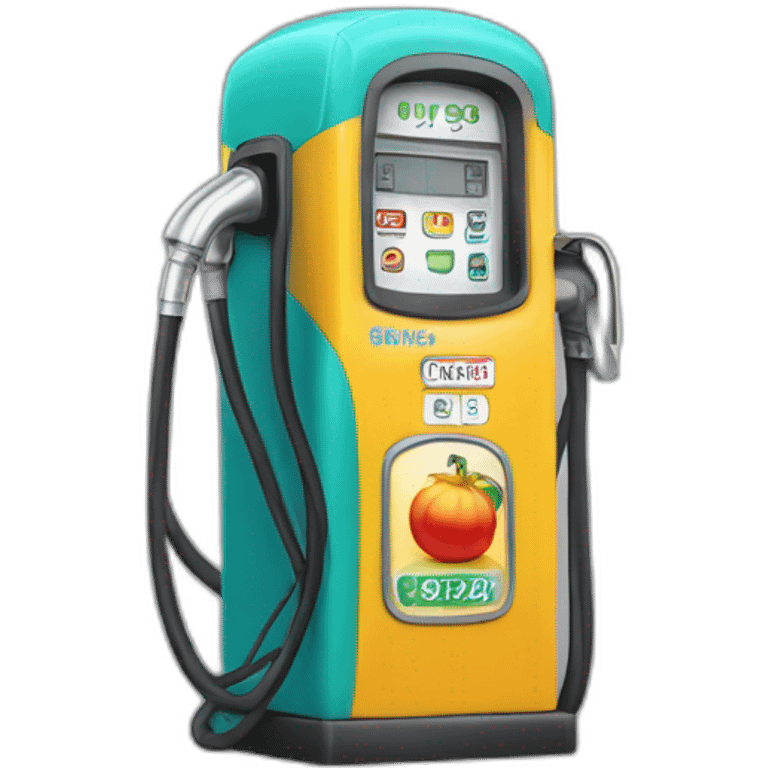 gas pump with tornado emoji on it emoji