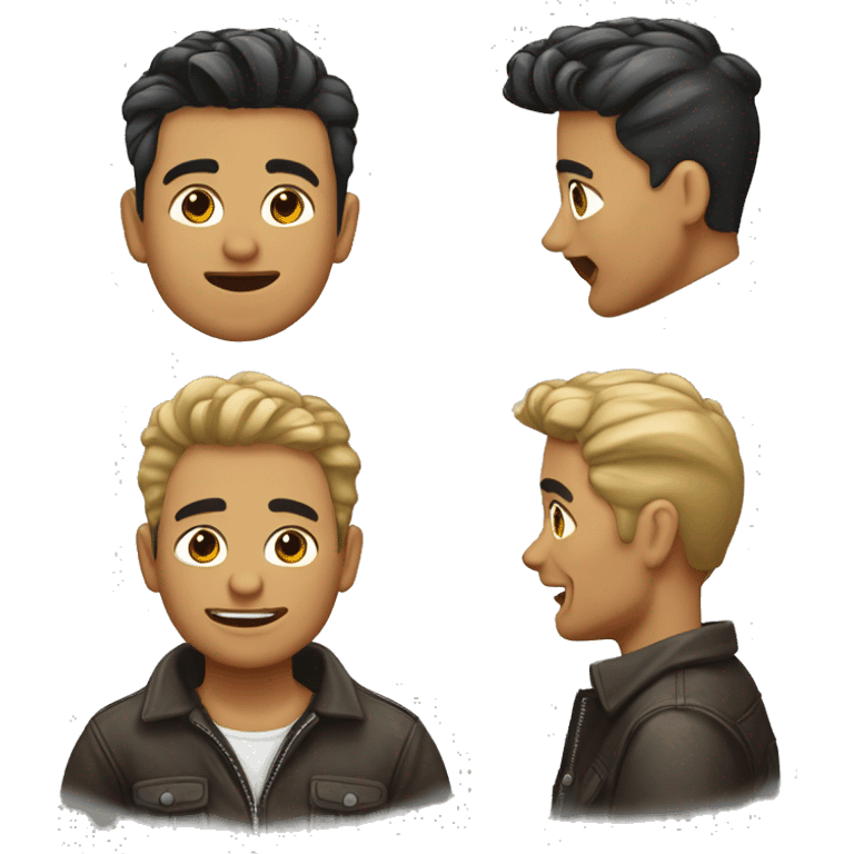 Chico moderno pelo corto y perilla  emoji