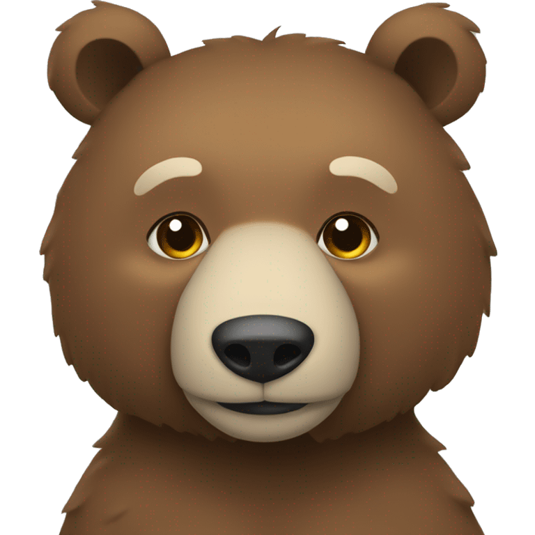 Un oso con un moño emoji